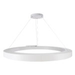 GLOBOSTAR® RA 61199 Μοντέρνο Κρεμαστό Φωτιστικό Οροφής LED 100W 11020lm 120° AC 220-240V IP20 Ρυθμιζόμενο Λευκό CCT με Χειριστήριο από 2700K έως 6000K Dimmable - Lumileds SMD Chip - Λευκό Ματ - Μ120 x Π120 x Υ8cm - 3 Χρόνια Εγγύηση - Image 5
