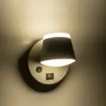 GLOBOSTAR® REGENCY 61375 Μοντέρνο Φωτιστικό Τοίχου - Απλίκα Ξενοδοχείου Reading Light με Φορτιστή USB 3A LED 8W 920lm 120° AC 220-240V IP20 Φυσικό Λευκό 4500K - Bridgelux SMD Chip & TÜV SÜD Driver - Γκρι Ανθρακί Ματ - Μ12 x Π12 x Υ13cm - 3 Χρόνια Εγγύηση - Image 6