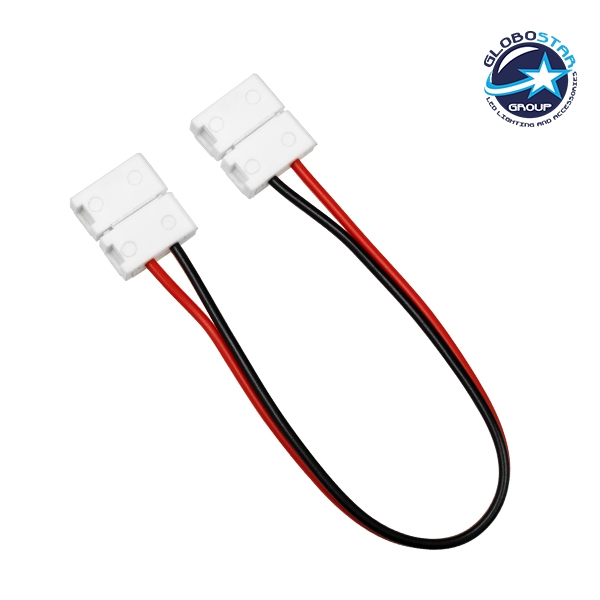 70732_1 GLOBOSTAR® STRIPCON 70732 Ταχυσύνδεσμος για Μονόχρωμη Ταινία LED 10mm σε 10mm Σύνδεσμο IP20 - Λευκό - Μ16 x Π1.5 x Υ0.3cm - Image 1
