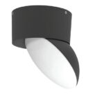 inLight Wabash LED 7W 3CCT Outdoor Wall Lamp Black D:13cm (80208410)