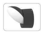 inLight Wabash LED 7W 3CCT Outdoor Wall Lamp Black D:13cm (80208410) - Image 2