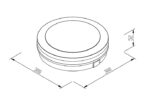 inLight Klamath LED 36W 3CCT Outdoor Ceiling Light Anthracite D:30cmx5,2cm (80301140) - Image 2