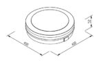 inLight Klamath mega LED 48W 3CCT Outdoor Ceiling Light Anthracite D:40cmx5,2cm (80301240) - Image 2