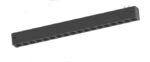 Inlight Γραμμικό Φωτιστικό LED 18W με Anti-glare Dots 3CCT 24° για μαγνητική Ράγα 220V  σε μαύρη απόχρωση D: 32,8x3cm (TM20010)