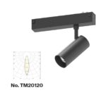 Inlight Φωτιστικό spot LED 10W, 3CCT, 24° για μαγνητική ράγα 220V, σε μαύρη απόχρωση D:4,5x10cm (TM20120)
