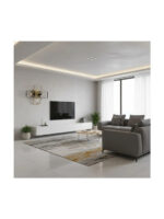 NG Lighting Φωτιστικό Οροφής Πλαφονιέρα Χειροποίητο Μεταλλικό Μαύρο/Χρυσό Τετράφωτο Ε27 75x60x20cm 2026470 - Image 4