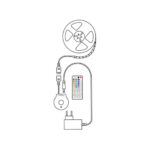 Modee Smart Ταινία LED με Τηλεχειριστήριο & Αισθητήρα 12W IP20 2700K RGB 480lm 3m - Image 3