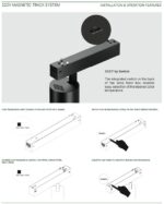 Inlight Γραμμικό Φωτιστικό LED 15W  3CCT 120°,για Μαγνητική Ράγα 220V  σε μαύρη απόχρωση D: 33,4x6x3,3cm (TM20080) - Image 3