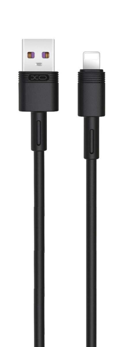 166ligblack_1_1 XO NB-Q166 5A Καλώδιο Γρήγορης Φόρτισης για Lightning Μαύρο - Image 1
