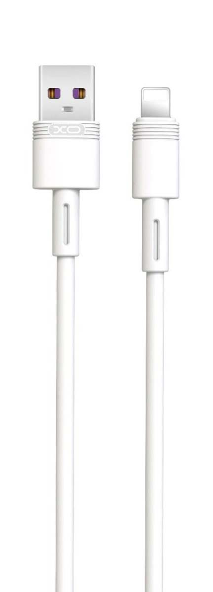 166ligwhite_1_1 XO NB-Q166 5A Καλώδιο Γρήγορης Φόρτισης για Lightning Άσπρο - Image 1