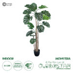 GloboStar® Artificial Garden MONSTERA PLANT 20006 - Τεχνητό Διακοσμητικό Φυτό Μονστέρα Υ150cm