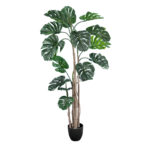 GloboStar® Artificial Garden MONSTERA PLANT 20006 - Τεχνητό Διακοσμητικό Φυτό Μονστέρα Υ150cm - Image 2