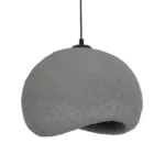 GLOBOSTAR® STONE 204-0122 Μοντέρνο Κρεμαστό Φωτιστικό Οροφής με Ντουί 1 x E27 AC 220-240V IP20 - Γκρι - Μ35 x Π31 x Υ26cm - Image 5