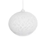GLOBOSTAR® SOLEI 205-0007 Boho Κρεμαστό Φωτιστικό Οροφής με Ντουί 1 x E27 AC 220-240V IP20 - Λευκό - M40 x Π40 x Υ36cm - Image 5