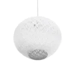 GLOBOSTAR® SOLEI 205-0007 Boho Κρεμαστό Φωτιστικό Οροφής με Ντουί 1 x E27 AC 220-240V IP20 - Λευκό - M40 x Π40 x Υ36cm - Image 6