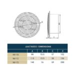 Redpoint 007-0438 NV ΕΞΑΕΡΙΣΤΗΡΑΣ ΛΟΥΤΡΟΥ ΣΤΡΟΓΓΥΛΟΣ ΜΕ ΡΟΥΛΕΜΑΝ Φ100 15W ΛΕΥΚΟΣ DOSPEL - Image 2