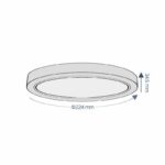 Redpoint ΦΩΤΙΣΤΙΚΟ LED 3CCT ΤΥΠΟΥ PL 18W SURFACE ROUND WHITE 2.0 (κατασκευή Κίνα) - Image 2