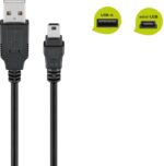 Goobay Essential Mini USB Καλώδιο Συγχρονισμού & Φόρτισης Μαύρο 1μ - Image 3