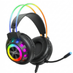 XO GE10 Gaming Ενσύρματα Ακουστικά RGB με Μικρόφωνο Μαύρα - Image 3