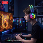 XO GE10 Gaming Ενσύρματα Ακουστικά RGB με Μικρόφωνο Μαύρα - Image 5