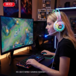 XO GE10 Gaming Ενσύρματα Ακουστικά RGB με Μικρόφωνο Λευκά - Image 5