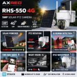 Axred RHS-5504G IP Κάμερα Παρακολούθησης 4G Full HD+ 5MP Αδιάβροχη Μπαταρίας με Αμφίδρομη Επικοινωνία - Image 3
