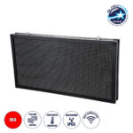 GLOBOSTAR® DISPLAY 90298 Κυλιόμενη Ψηφιακή Επιγραφή Διπλής Όψης 96x48cm P10 96x48 Pixel LED 450W AC 220-240V Αδιάβροχο IP65 Κόκκινο - WiFi Control μέσω FK APP - Αισθητήρας Θερμοκρασίας & Υγρασίας - Μ102 x Π11 x Υ54.5cm - 2 Χρόνια Εγγύηση