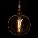 GLOBOSTAR® ORBITAL 99030 Λάμπα E27 G380 LED 10W 800lm 360° AC 220-240V IP20 Ultra Θερμό Λευκό 2200K Dimmable - Long Filament Chip - Μελί - Μ38 x Π38 x Υ55cm - 3 Χρόνια Εγγύηση - Image 5