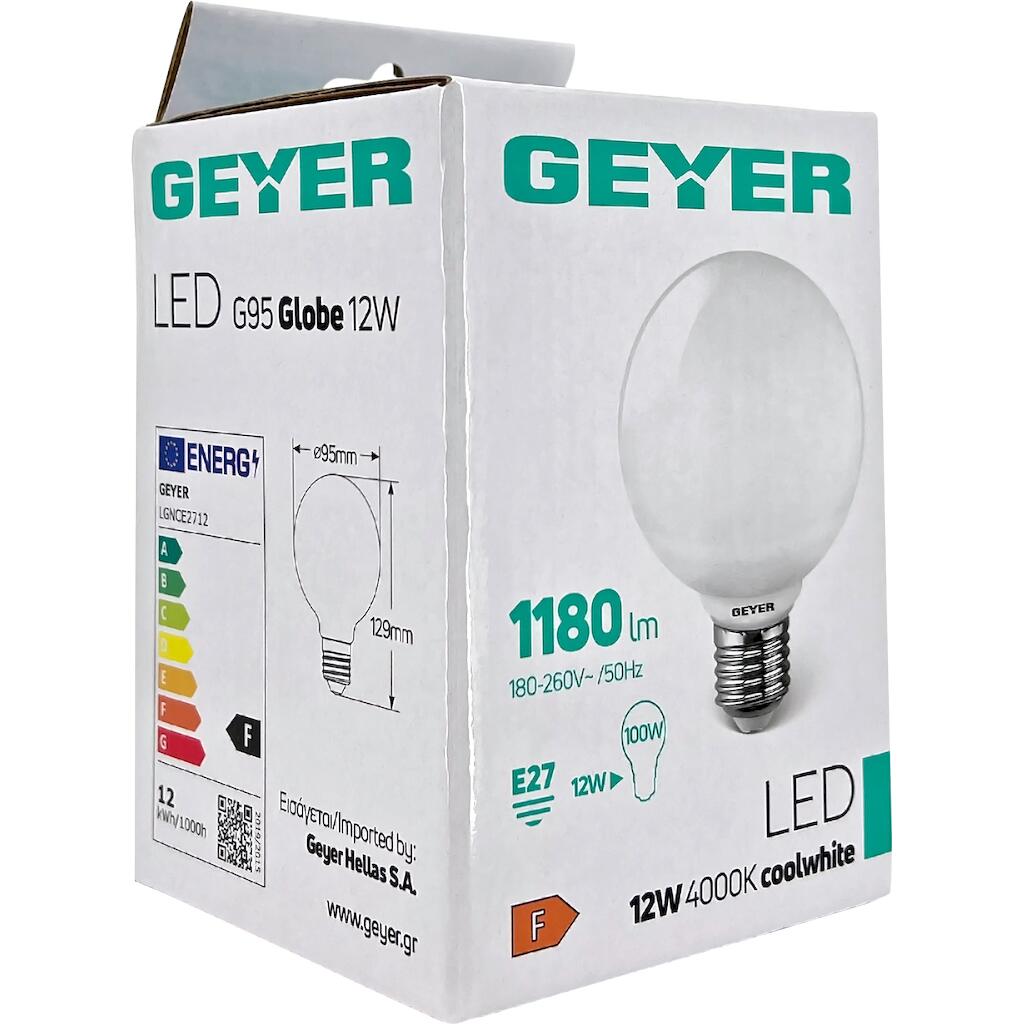 LGNCE2712_3 Geyer Λάμπα LED Γλόμπος G95 12W E27 4000K 1180lm - Image 1