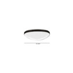 Inlight Πλαφονιέρα οροφής LED 25W 3CCT από μαύρο μέταλλο και ακρυλικό D:61,5x5cm (42043-Black) - Image 2
