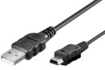 Goobay Essential Mini USB Καλώδιο Συγχρονισμού & Φόρτισης Μαύρο 1μ - Image 2