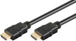 Goobay Καλώδιο HDMI Ethernet Υψηλής Ταχύτητας 4K/60Hz 18Gbit/s Μαύρο 1,5m 80102