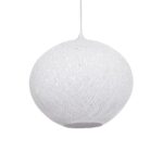 GLOBOSTAR® SOLEI 205-0007 Boho Κρεμαστό Φωτιστικό Οροφής με Ντουί 1 x E27 AC 220-240V IP20 - Λευκό - M40 x Π40 x Υ36cm - Image 2