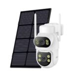 XO CR19 Εξωτερική Solar Κάμερα 4G AOV με Διπλό Φακό & 4 Megapixel