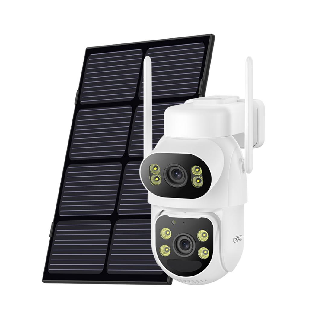 l_1__3_6 XO CR19 Εξωτερική Solar Κάμερα 4G AOV με Διπλό Φακό & 4 Megapixel - Image 1