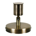 GLOBOSTAR® SARA 00847 Μοντέρνο Φωτιστικό Οροφής με Ντουί 1 x E27 AC 220-240V IP20 - Χρυσό Βούρτσας - Μ10 x Π10 x Υ10.3cm - Image 4