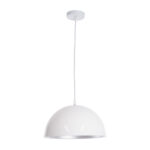 GLOBOSTAR® CHIME 01030 Μοντέρνο Κρεμαστό Φωτιστικό Οροφής με Ντουί 1 x E27 AC 220-240V IP20 - Λευκό - Μ30 x Π30 x Υ16cm - Image 4
