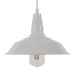 GLOBOSTAR® RAY 01044 Vintage Κρεμαστό Φωτιστικό Οροφής με Ντουί 1 x E27 AC 220-240V IP20 - Λευκό - Μ26 x Π26 x Υ25cm - Image 3