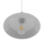 GLOBOSTAR® RAY 01044 Vintage Κρεμαστό Φωτιστικό Οροφής με Ντουί 1 x E27 AC 220-240V IP20 - Λευκό - Μ26 x Π26 x Υ25cm - Image 6