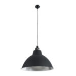 GLOBOSTAR® LOUVE 01176 Vintage Κρεμαστό Φωτιστικό Οροφής με Ντουί 1 x E27 AC 220-240V IP20 - Μαύρο - Μ40 x Π40 x Υ30cm - Image 4