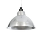 GLOBOSTAR® LOUVE 01178 Vintage Κρεμαστό Φωτιστικό Οροφής με Ντουί 1 x E27 AC 220-240V IP20 - Ασημί - Μ40 x Π40 x Υ30cm - Image 2