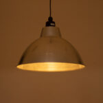GLOBOSTAR® LOUVE 01178 Vintage Κρεμαστό Φωτιστικό Οροφής με Ντουί 1 x E27 AC 220-240V IP20 - Ασημί - Μ40 x Π40 x Υ30cm - Image 3