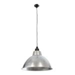 GLOBOSTAR® LOUVE 01178 Vintage Κρεμαστό Φωτιστικό Οροφής με Ντουί 1 x E27 AC 220-240V IP20 - Ασημί - Μ40 x Π40 x Υ30cm - Image 4