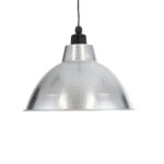 GLOBOSTAR® LOUVE 01178 Vintage Κρεμαστό Φωτιστικό Οροφής με Ντουί 1 x E27 AC 220-240V IP20 - Ασημί - Μ40 x Π40 x Υ30cm - Image 5