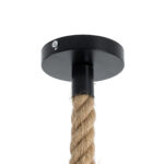 GLOBOSTAR® ROPE 01278 Boho Κρεμαστό Φωτιστικό Οροφής με Ντουί 1 x E27 AC 220-240V IP20 - Μπεζ - Μ10 x Π3.5 x Y100cm - Image 5