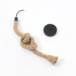 GLOBOSTAR® ROPE 01278 Boho Κρεμαστό Φωτιστικό Οροφής με Ντουί 1 x E27 AC 220-240V IP20 - Μπεζ - Μ10 x Π3.5 x Y100cm - Image 6