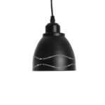 GLOBOSTAR® COOLIE 01477 Μοντέρνο Κρεμαστό Φωτιστικό Οροφής με Ντουί 1 x E27 AC 220-240V IP20 - Μαύρο & Ασημί - Μ12.5 x Π12.5 x Υ11.5cm - Image 5