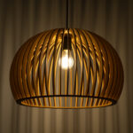 GLOBOSTAR® SCANDINAVIA 01699 Boho Κρεμαστό Φωτιστικό Οροφής με Ντουί 1 x E27 AC 220-240V IP20 - Μπεζ - Μ44 x Π44 x Υ28cm - Image 3