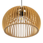 GLOBOSTAR® SCANDINAVIA 01699 Boho Κρεμαστό Φωτιστικό Οροφής με Ντουί 1 x E27 AC 220-240V IP20 - Μπεζ - Μ44 x Π44 x Υ28cm - Image 6