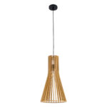 GLOBOSTAR® SCANDINAVIA 01700 Boho Κρεμαστό Φωτιστικό Οροφής με Ντουί 1 x E27 AC 220-240V IP20 - Μπεζ - Μ25 x Π25 x Υ45cm - Image 4